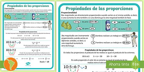 Ficha De Información Razones Y Proporciones Guía De Trabajo