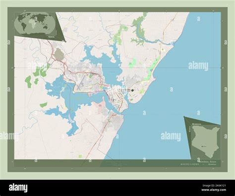 Mombasa County Of Kenya Open Street Map Locations And Names Of Major