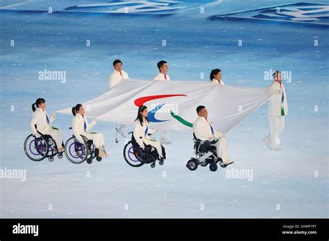 Paralympic Logo Flag March 4 2022 Beijing 2022 Paralympic Winter