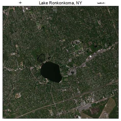 Aerial Photography Map Of Lake Ronkonkoma Ny New York