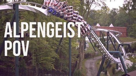 Alpengeist Front Row POV Busch Gardens Williamsburg YouTube