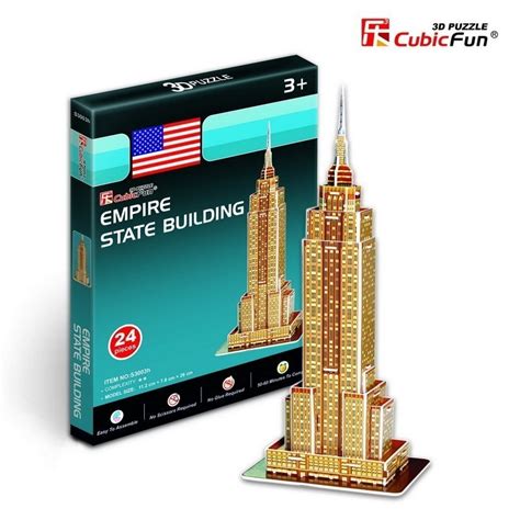 Puzzle Empire State Building New York 3D Mini Puzzle Mania Pt