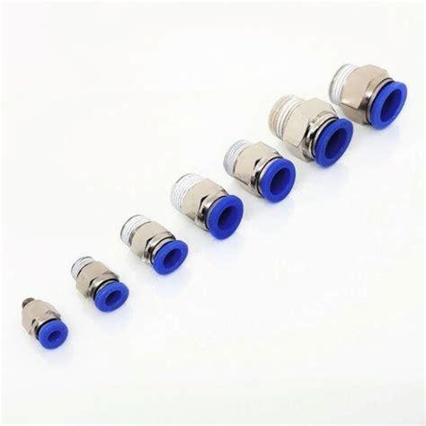 Pneumatic Fittings Push Male Connector Of All Sizes At Rs Piece