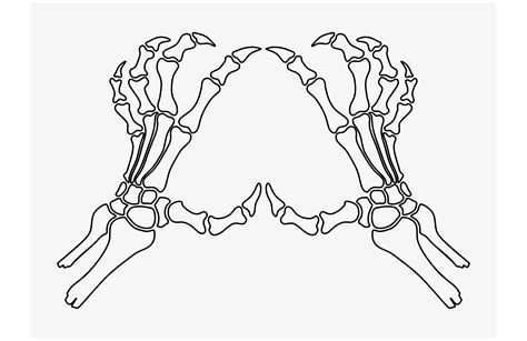 Skeleton Hand Showing Heart Shape. Graphic by etinurhayati0586 ...