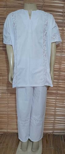 Conjunto Branco Umbanda Candomblé Masculino Algodão Motumba Asé