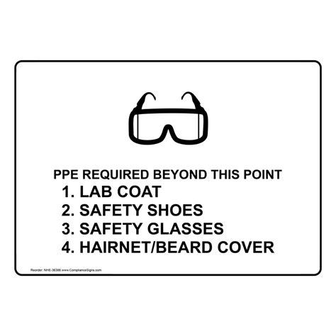 PPE Eye Sign Ppe Required Beyond This Point 1