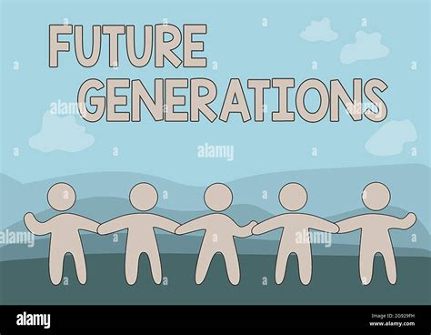 Visualización conceptual de las generaciones futuras Concepto de