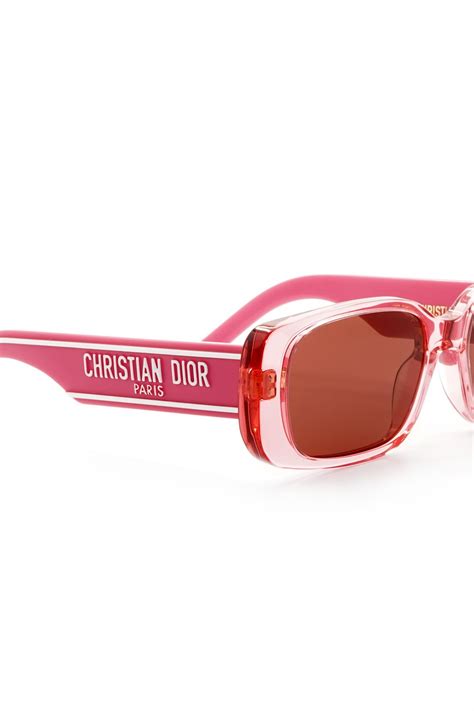 Christian Dior Occhiali Da Sole In Celluloide Rettangolari Unisex