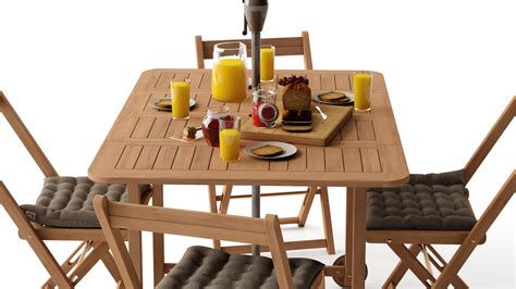 garden set   render digital art  smartdmodels