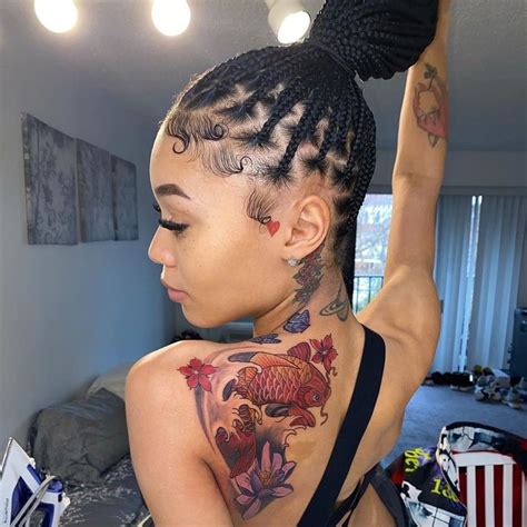 Girl Neck Tattoos Neck Tattoos Women Red Ink Tattoos Dope Tattoos