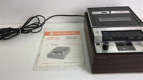 Hitachi Cassette Deck Youtube