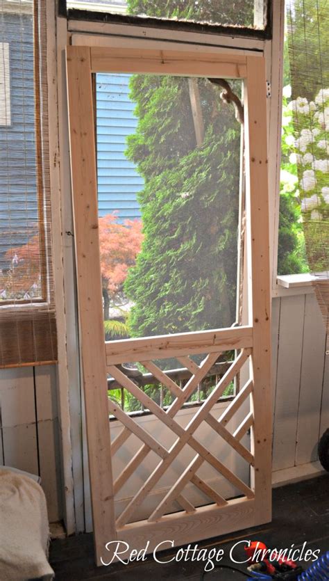 Diy Wood Screen Door Tutorial Red Cottage Chronicles