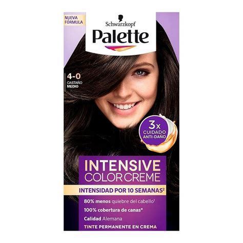 tinte  cabello palette color creme castano medio   delsol