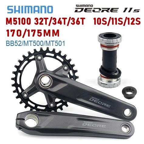 Shimano Deore Fc M5100 Mtb Pedaleira 10s 11s Mountain Bike Sprocket 175