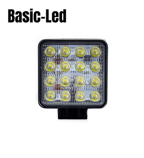 Basic Led Phare De Travail Carr W