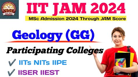 IIT JAM Geology 2024 Participating Colleges Iitjam2024