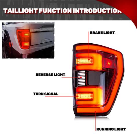 Inginuity Time Led Smoke Tail Lights For Ford F 150 F150 Xlt 2021 2022 Inginuity Time