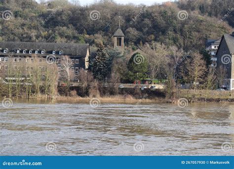 Lehmen Germany View To Old Stone Buildings With A Church