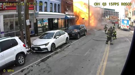 Video Captures Firefighters Reacting To Washington D C Building