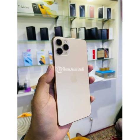 Hp Iphone 11 Pro Max 256gb Gold Seken All Operator Fullset Original Di