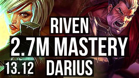 Riven Vs Darius Top 27m Mastery 3111 600 Games Kr Master