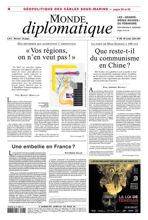 Le Monde diplomatique n 808 juillet 2021 version numérique