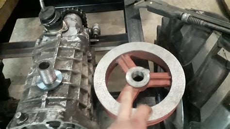 Минитрактор переломка,часть 3,шкив двигателя, шкив кпп. - YouTube