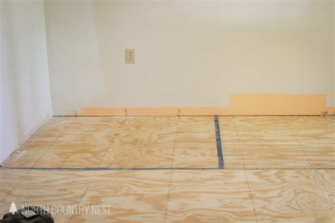 How To Install A Plywood Floor North Country Nest