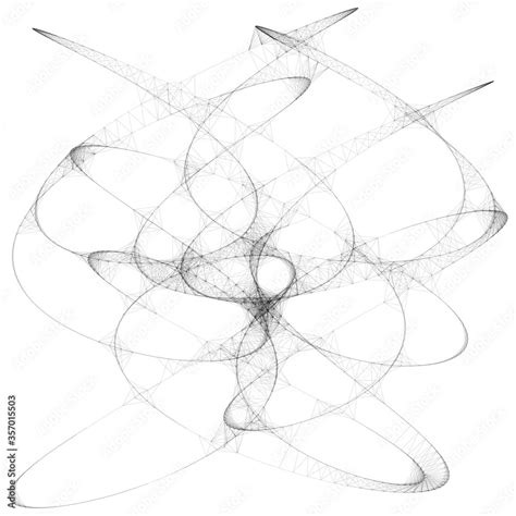 Abstract curve line art sketch illustration Stock Illustration | Adobe ...