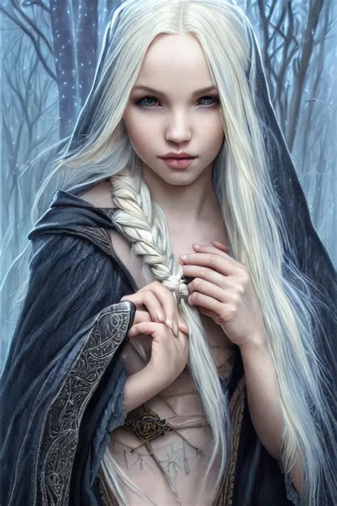 Mystical Gothic Mage Blonde Braided Hair Dove Cameron Stable