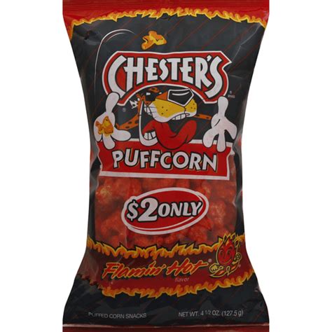 Chesters Puffcorn Flamin Hot Popcorn