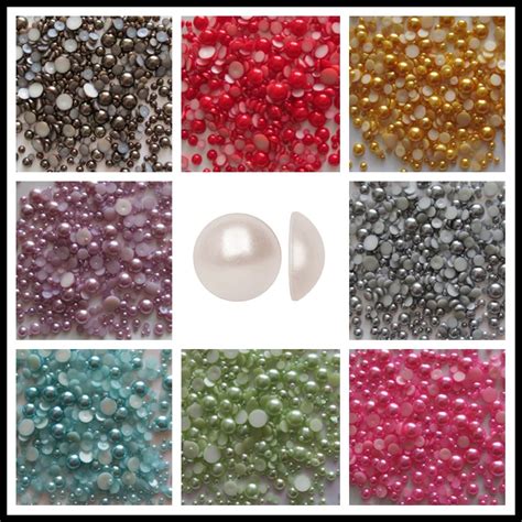 Jelly Hot Fix Half Pearls Artificial Heat Transfer Half Pearl Iron On