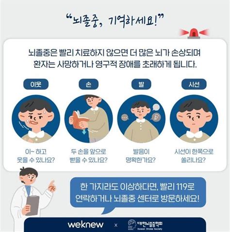 Medigate News 10월29일은 세계 뇌졸중의 날뇌졸중 극복할 수 있습니다