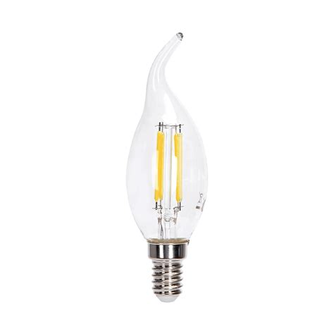 Lampadina Led A Filamento E14 CL35 A Colpo Di Vento 4W Bianco Caldo