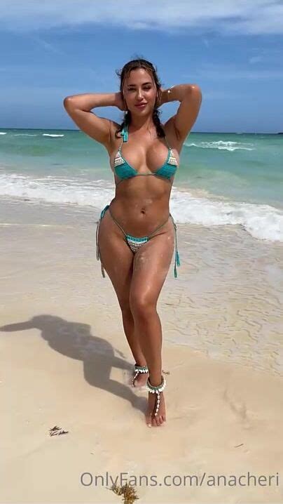 Watch Free Ana Cheri Beach Bikini Striptease Onlyfans Video Leaked Porn