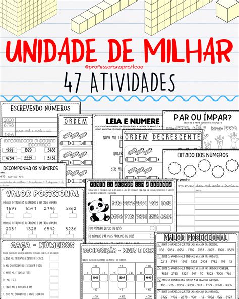 Cinco Unidades De Milhar - Atividades Unidade De Milhar - BRAINCP