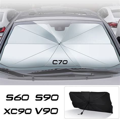 Car Sun Visor Front Windshield Foldable Car Sunshade For Volvo Xc90