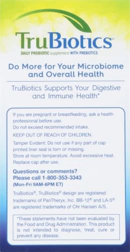 Trubiotics Digestive Immune Health Probiotic Supplement 30 Ct Fry