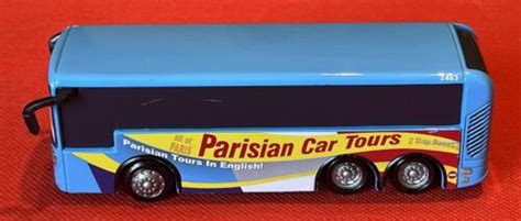 Pre Owned Disney Pixar Cars Diecast Parisian Car Tours Tour Bus No Boxの