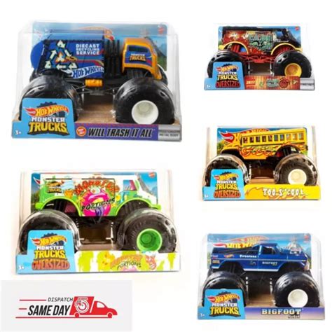 HOT WHEELS MONSTER Trucks 1 24 Collection Choose Your Favorite 14 98 PicClick UK