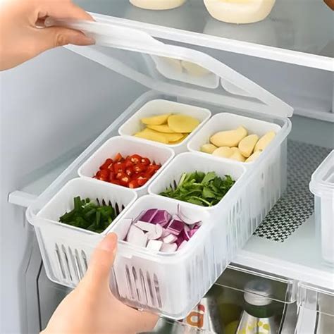 Hago Fridge Storage Boxes Fridge Organiser Container For Kitchen