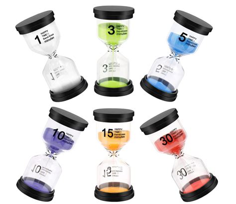 6 Colors Sand Timer Colorful Minutes Hourglass China Hourglass And