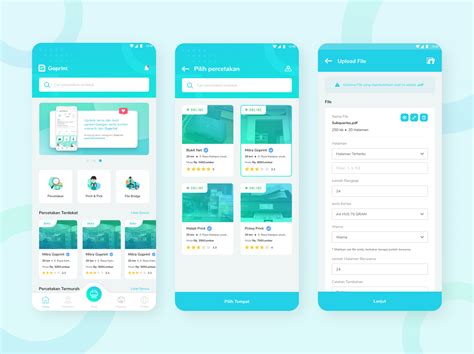 print flow goprint  hanif zulfikar  dribbble