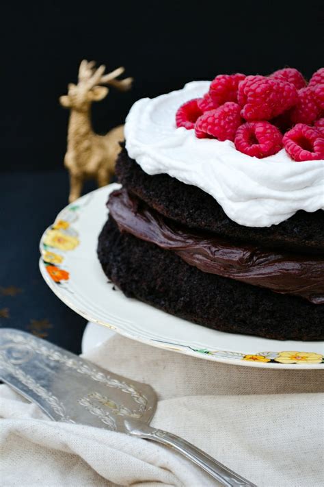 Indulgent Vegan Chocolate Cake With Coconut Whipped Cream Tinned Tomatoes