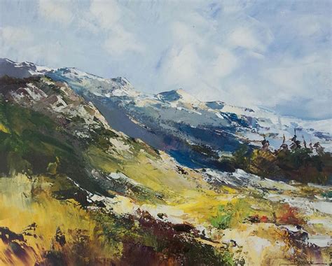 Paysage Montagne 4 Painting By Christian Bessede Artmajeur