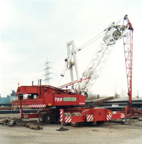 Kranbild TKR Böhlen Leipzig Krupp KMK 620 Demag TC 2400 TC 2000 KMK