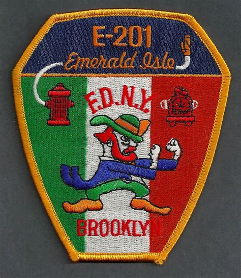 FDNY Brooklyn New York Engine Company 201 Fire Patch