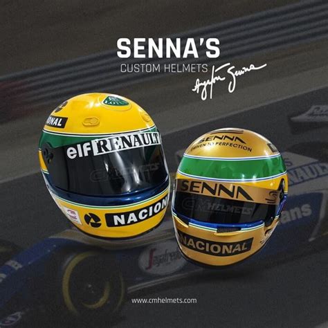 Ayrton Sennas F1 Helmet Custom And Golden Edition Cm Helmets