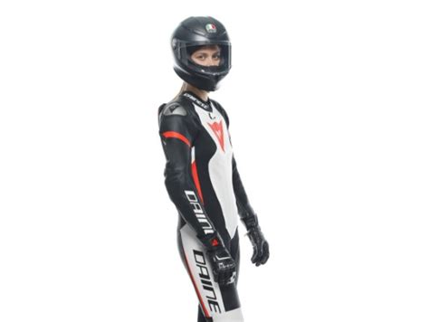 Lederkombi Dainese Grobnik Lady Pc Einteiler Perforiert Black White