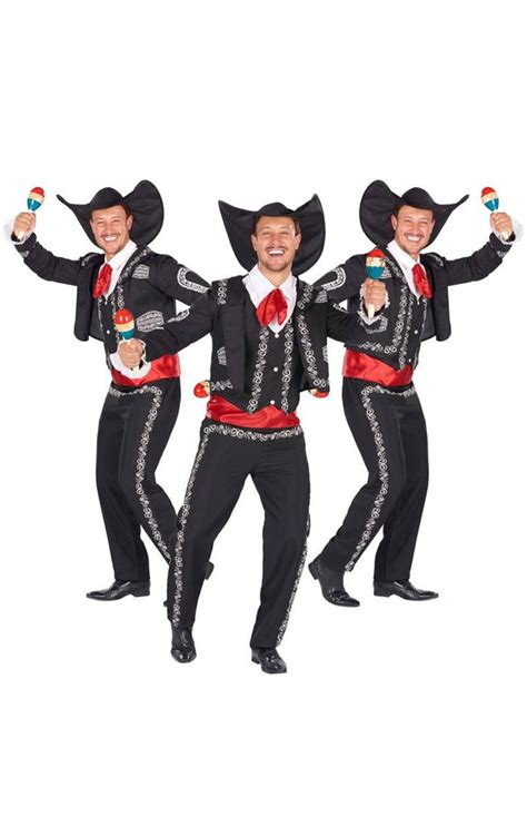 Mexican Mariachi Group Costume